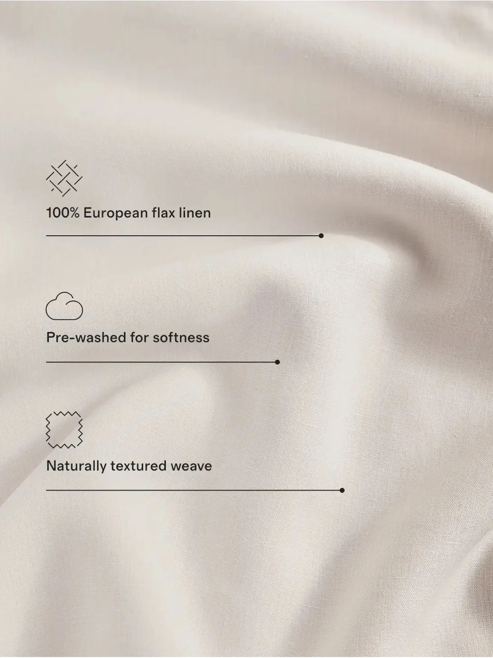 Quince European Linen KING Sheet Set  & 2 KING Pillowcases OCEAN -  NEW